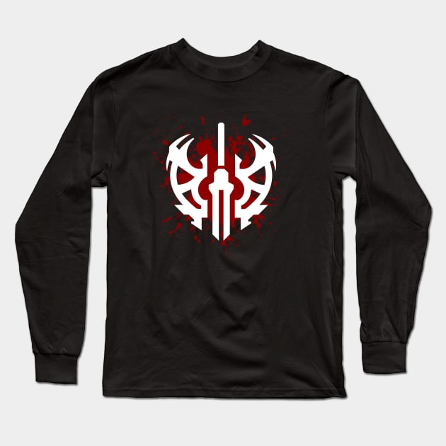 Black Desert Warrior Graphic Design Long Sleeve T-Shirt by Jaxilar